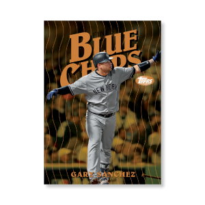 Gary Sanchez 2019 Topps Finest Baseball Finest Blue Chips Poster Gold Ed. # to 1- artbble-pos-19tfbb-2103-gold-s