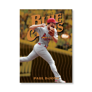 Paul DeJong 2019 Topps Finest Baseball Finest Blue Chips Poster Gold Ed. # to 1- artbble-pos-19tfbb-2113-gold-s