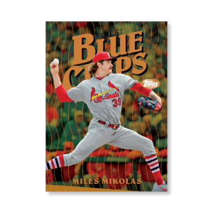 Miles Mikolas 2019 Topps Finest Baseball Finest Blue Chips Poster Gold Ed. # to 1- artbble-pos-19tfbb-2130-gold-s