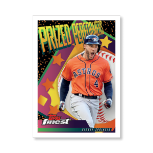 George Springer 2019 Topps Finest Baseball Prized Performers Poster # to 99- artbble-pos-19tfbb-2206-s