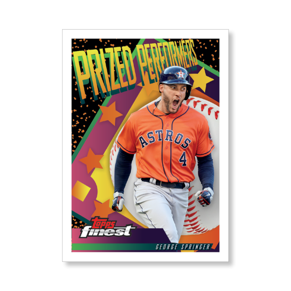 George Springer 2019 Topps Finest Baseball Prized Performers Poster # to 99- artbble-pos-19tfbb-2206-s