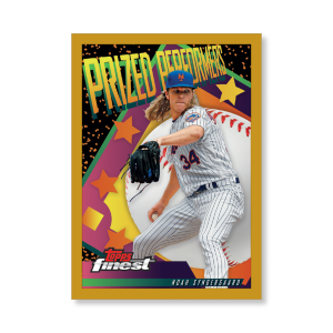 Noah Syndergaard 2019 Topps Finest Baseball Prized Performers Poster Gold Ed. # to 1- artbble-pos-19tfbb-2218-gold-s