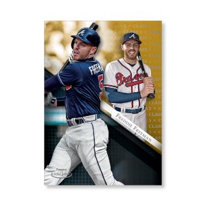 Freddie Freeman 2019 Topps Gold Label Baseball Poster Gold Ed. # to 1- artbble-pos-19tglb-1405-gold-s