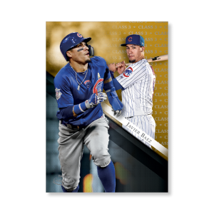 Javier Baez 2019 Topps Gold Label Baseball Poster Gold Ed. # to 1- artbble-pos-19tglb-1414-gold-s