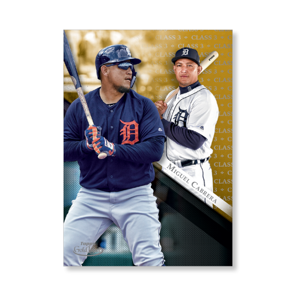 Miguel Cabrera 2019 Topps Gold Label Baseball Poster Gold Ed. # to 1- artbble-pos-19tglb-1424-gold-s