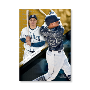 Manny Machado 2019 Topps Gold Label Baseball Poster Gold Ed. # to 1- artbble-pos-19tglb-1433-gold-s
