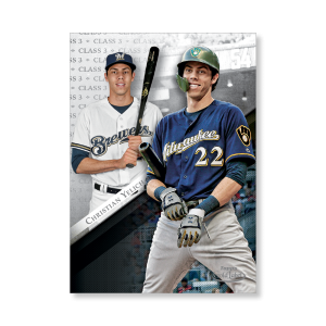 Christian Yelich 2019 Topps Gold Label Baseball Poster # to 99- artbble-pos-19tglb-1437-s