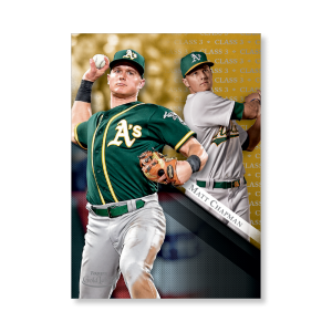 Matt Chapman 2019 Topps Gold Label Baseball Poster Gold Ed. # to 1- artbble-pos-19tglb-1449-gold-s