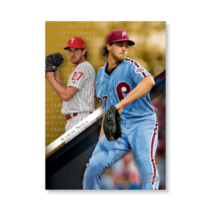 Aaron Nola 2019 Topps Gold Label Baseball Poster Gold Ed. # to 1- artbble-pos-19tglb-1451-gold-s