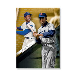 Ernie Banks 2019 Topps Gold Label Baseball Poster Gold Ed. # to 1- artbble-pos-19tglb-1479-gold-s