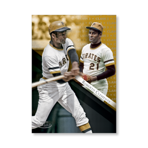 Roberto Clemente 2019 Topps Gold Label Baseball Poster Gold Ed. # to 1- artbble-pos-19tglb-1491-gold-s
