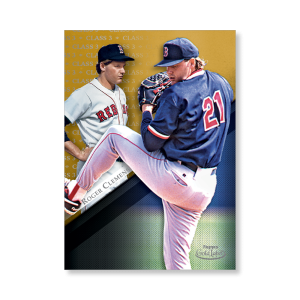 Roger Clemens 2019 Topps Gold Label Baseball Poster Gold Ed. # to 1- artbble-pos-19tglb-1497-gold-s