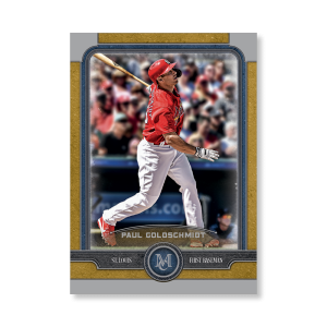 Paul Goldschmidt Topps Museum Baseball Base Cards Poster Gold Ed. # to 1- artbble-pos-19tmbb-1006-gold-s