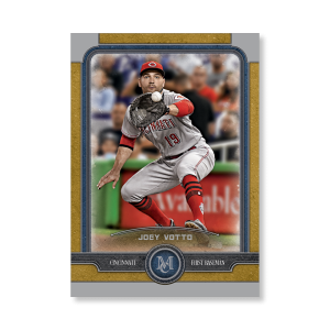 Joey Votto Topps Museum Baseball Base Cards Poster Gold Ed. # to 1- artbble-pos-19tmbb-1018-gold-s