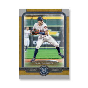 Carlos Correa Topps Museum Baseball Base Cards Poster Gold Ed. # to 1- artbble-pos-19tmbb-1027-gold-s