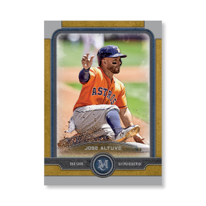 Jose Altuve Topps Museum Baseball Base Cards Poster Gold Ed. # to 1- artbble-pos-19tmbb-1028-gold-s