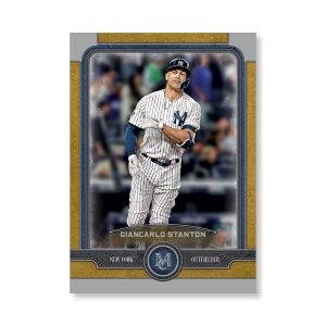 Giancarlo Stanton Topps Museum Baseball Base Cards Poster Gold Ed. # to 1- artbble-pos-19tmbb-1041-gold-s