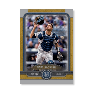 Gary Sanchez Topps Museum Baseball Base Cards Poster Gold Ed. # to 1- artbble-pos-19tmbb-1043-gold-s