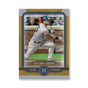 Gleyber Torres Topps Museum Baseball Base Cards Poster Gold Ed. # to 1- artbble-pos-19tmbb-1046-gold-s