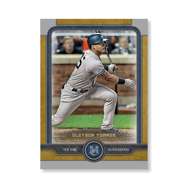 Gleyber Torres Topps Museum Baseball Base Cards Poster Gold Ed. # to 1- artbble-pos-19tmbb-1046-gold-s