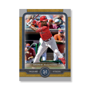 Andrew McCutchen Topps Museum Baseball Base Cards Poster Gold Ed. # to 1- artbble-pos-19tmbb-1052-gold-s