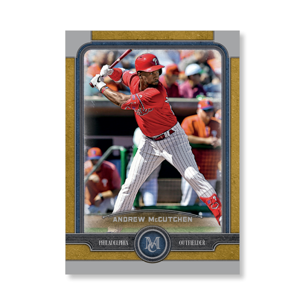 Andrew McCutchen Topps Museum Baseball Base Cards Poster Gold Ed. # to 1- artbble-pos-19tmbb-1052-gold-s