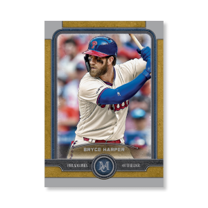 Bryce Harper Topps Museum Baseball Base Cards Poster Gold Ed. # to 1- artbble-pos-19tmbb-1062-gold-s