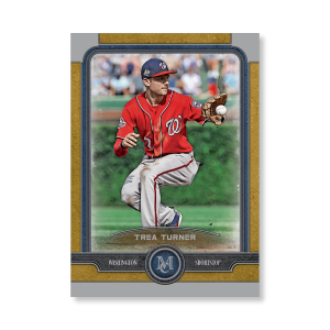Trea Turner Topps Museum Baseball Base Cards Poster Gold Ed. # to 1- artbble-pos-19tmbb-1064-gold-s