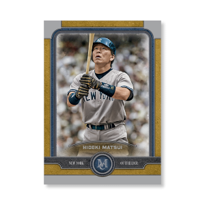 Hideki Matsui Topps Museum Baseball Base Cards Poster Gold Ed. # to 1- artbble-pos-19tmbb-1071-gold-s