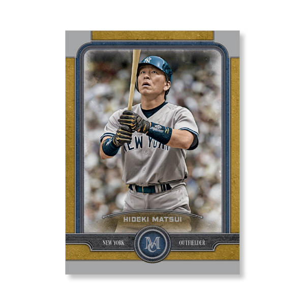 Hideki Matsui Topps Museum Baseball Base Cards Poster Gold Ed. # to 1- artbble-pos-19tmbb-1071-gold-s