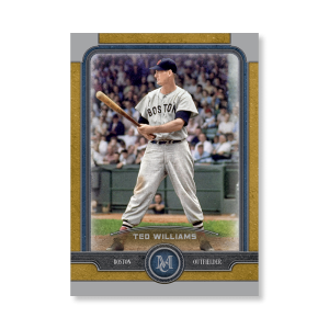 Ted Williams Topps Museum Baseball Base Cards Poster Gold Ed. # to 1- artbble-pos-19tmbb-1075-gold-s