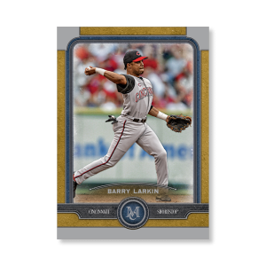 Barry Larkin Topps Museum Baseball Base Cards Poster Gold Ed. # to 1- artbble-pos-19tmbb-1083-gold-s