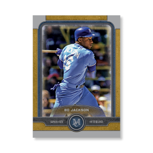 Bo Jackson Topps Museum Baseball Base Cards Poster Gold Ed. # to 1- artbble-pos-19tmbb-1085-gold-s