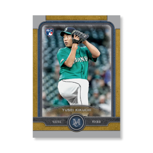Yusei Kikuchi Topps Museum Baseball Base Cards Poster Gold Ed. # to 1- artbble-pos-19tmbb-1101-gold-s