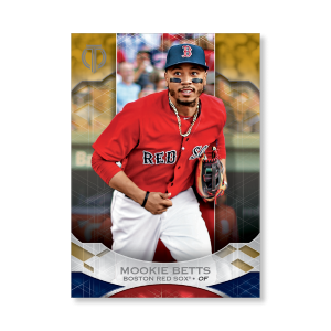 Mookie Betts 2019 Topps Tribute Base Cards Poster Gold Ed. # to 1- artbble-pos-19ttri-1002-gold-s