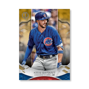 Kris Bryant 2019 Topps Tribute Base Cards Poster Gold Ed. # to 1- artbble-pos-19ttri-1004-gold-s