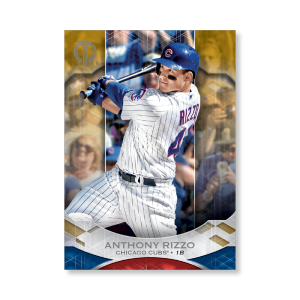 Anthony Rizzo 2019 Topps Tribute Base Cards Poster Gold Ed. # to 1- artbble-pos-19ttri-1023-gold-s