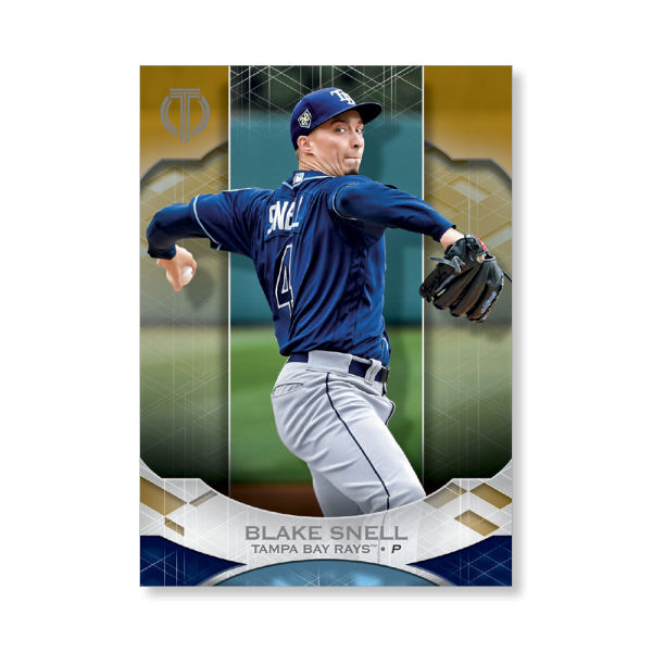 Blake Snell 2019 Topps Tribute Base Cards Poster Gold Ed. # to 1- artbble-pos-19ttri-1024-gold-s