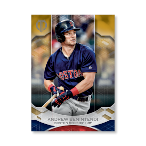 Andrew Benintendi 2019 Topps Tribute Base Cards Poster Gold Ed. # to 1- artbble-pos-19ttri-1032-gold-s