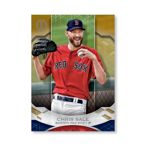 Chris Sale 2019 Topps Tribute Base Cards Poster Gold Ed. # to 1- artbble-pos-19ttri-1035-gold-s