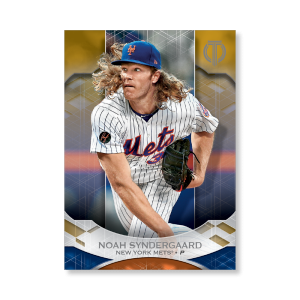 Noah Syndergaard 2019 Topps Tribute Base Cards Poster Gold Ed. # to 1- artbble-pos-19ttri-1040-gold-s