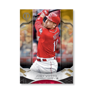 Joey Votto 2019 Topps Tribute Base Cards Poster Gold Ed. # to 1- artbble-pos-19ttri-1049-gold-s
