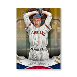 Bob Feller 2019 Topps Tribute Base Cards Poster Gold Ed. # to 1- artbble-pos-19ttri-1059-gold-s