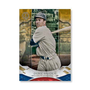 Duke Snider 2019 Topps Tribute Base Cards Poster Gold Ed. # to 1- artbble-pos-19ttri-1061-gold-s
