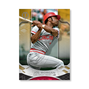 Joe Morgan 2019 Topps Tribute Base Cards Poster Gold Ed. # to 1- artbble-pos-19ttri-1069-gold-s