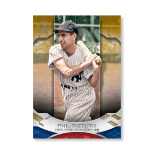 Phil Rizzuto 2019 Topps Tribute Base Cards Poster Gold Ed. # to 1- artbble-pos-19ttri-1070-gold-s