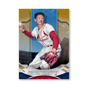 Red Schoendienst 2019 Topps Tribute Base Cards Poster Gold Ed. # to 1- artbble-pos-19ttri-1071-gold-s