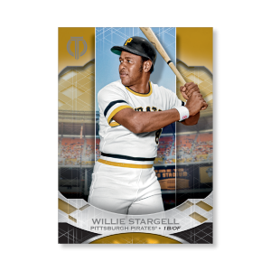 Willie Stargell 2019 Topps Tribute Base Cards Poster Gold Ed. # to 1- artbble-pos-19ttri-1075-gold-s