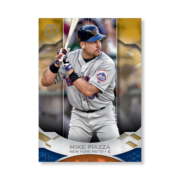 Mike Piazza 2019 Topps Tribute Base Cards Poster Gold Ed. # to 1- artbble-pos-19ttri-1077-gold-s