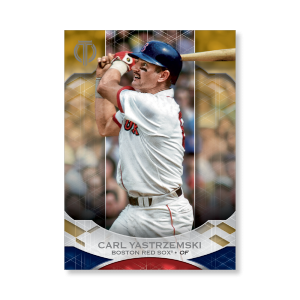Carl Yastrzemski 2019 Topps Tribute Base Cards Poster Gold Ed. # to 1- artbble-pos-19ttri-1080-gold-s